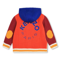 Kenzo Blue Colorblock Knitted Cardigan