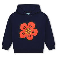 Kenzo Navy Flower Hooded Sweatshirt