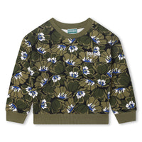 Kenzo Khaki Flowers All Over Sweatshirt