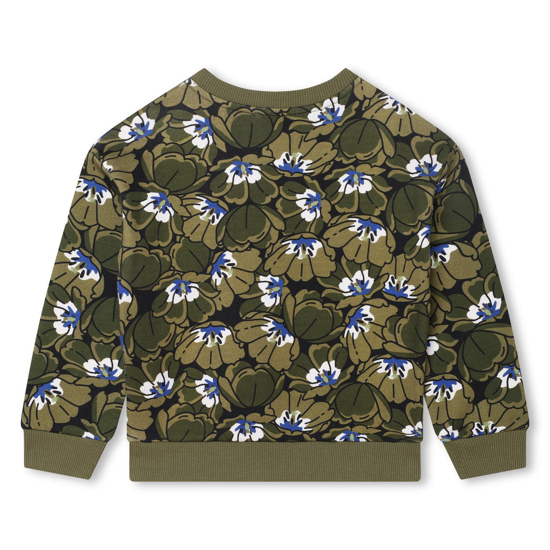 Kenzo Khaki Flowers All Over Sweatshirt