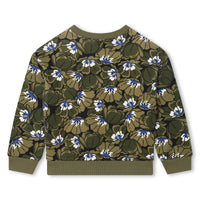 Kenzo Khaki Flowers All Over Sweatshirt