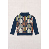 Misha and Puff Marine Blue Tessellation Johan Turtleneck