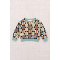 Misha and Puff Marine Blue Tessellation Crewneck Sweatshirt