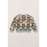 Misha and Puff Marine Blue Tessellation Crewneck Sweatshirt