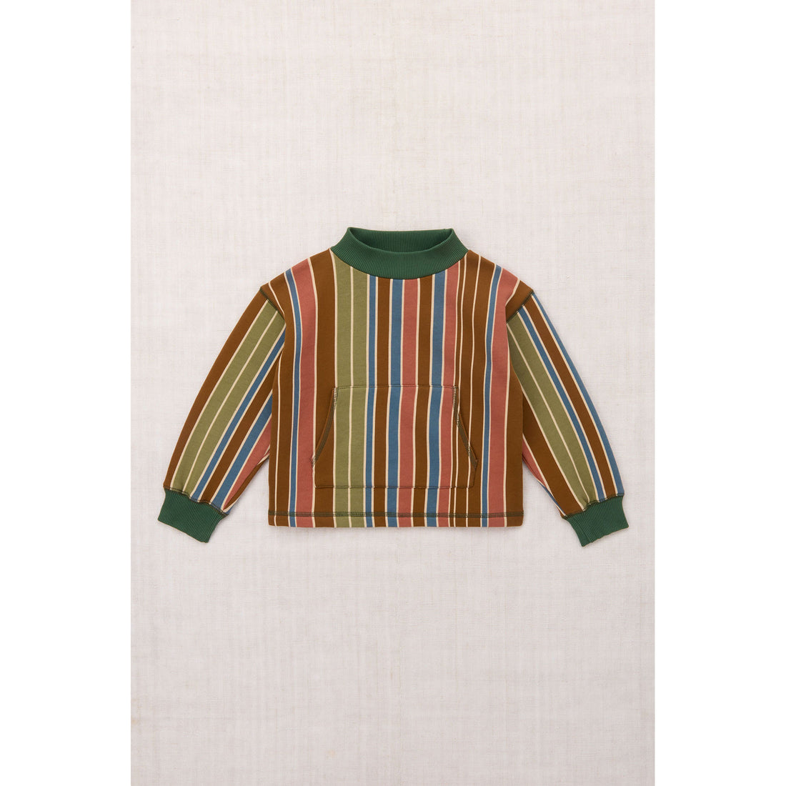 Misha and Puff Nutmeg Afterschool Stripe Roo Sweatshirt