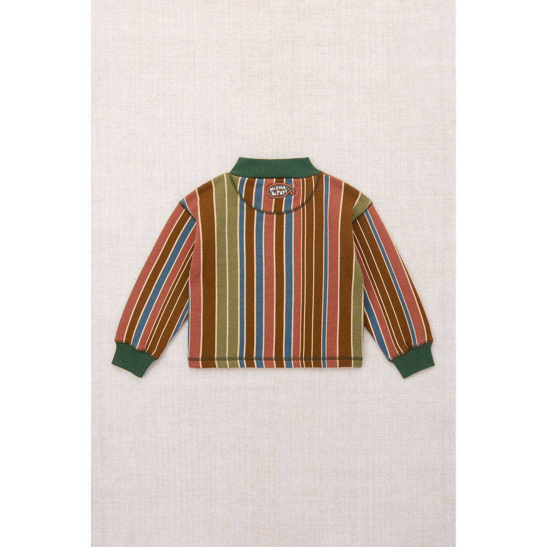 Misha and Puff Nutmeg Afterschool Stripe Roo Sweatshirt