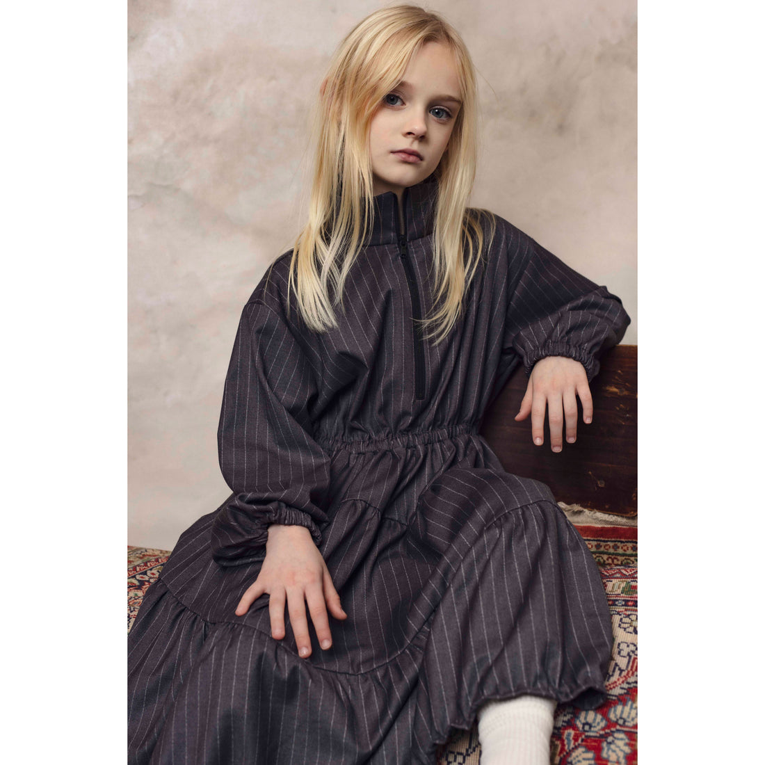 Unlabel Anthracite Stripes Wisp Dress
