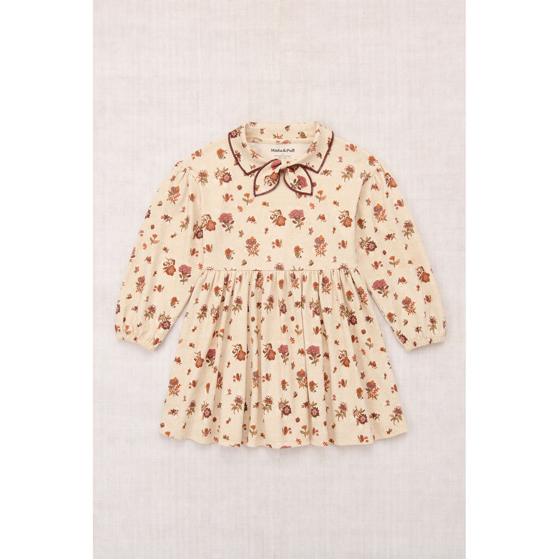 Misha and Puff String/Antique Rose Holyoke Floral Junior Scout Dress