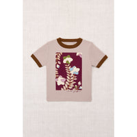Misha and Puff Turtledove Kikyo Flower Ringer Tee