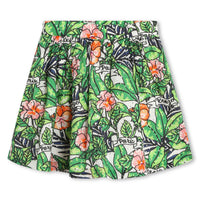 Kenzo Mint Green Floral Skirt