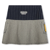 Kenzo Navy Pinstripe Skirt