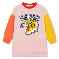 Kenzo Veiled Pink Colorblock Dress