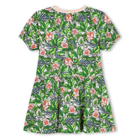 Kenzo Mint Green Floral Short Sleeve Dress