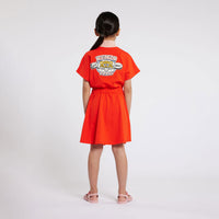Kenzo Bright Red Half Zip Dress