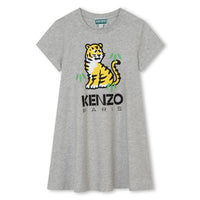 Kenzo Grey Marl Short Sleeved Dress
