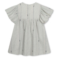Kenzo Ivory Flutter Sleeve Dress