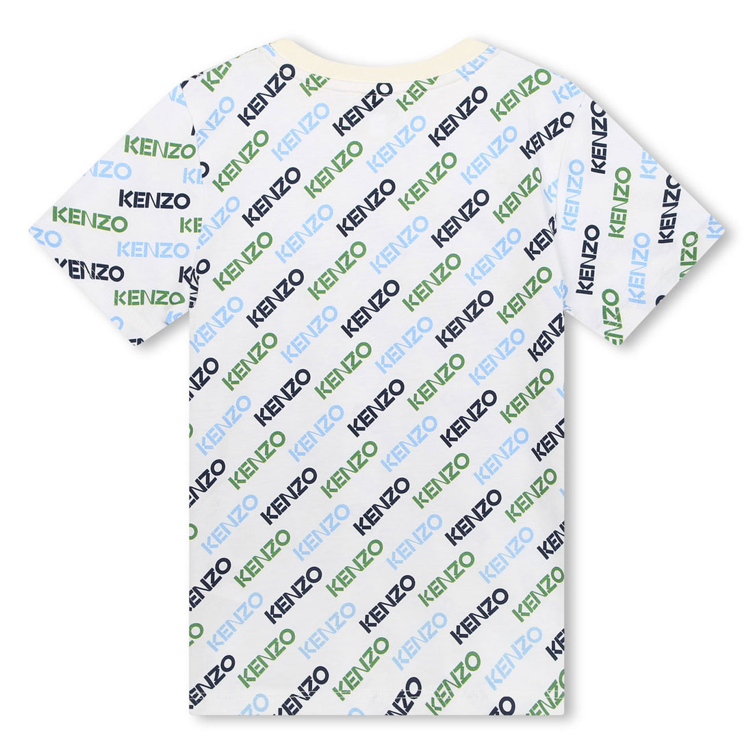 Kenzo Ivory Allover Logo Boy T-Shirt