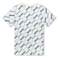 Kenzo Ivory Allover Logo Boy T-Shirt