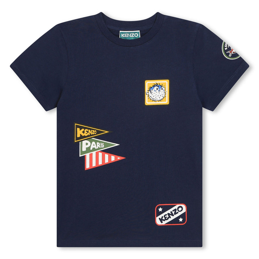 Kenzo Navy Patches T-Shirt