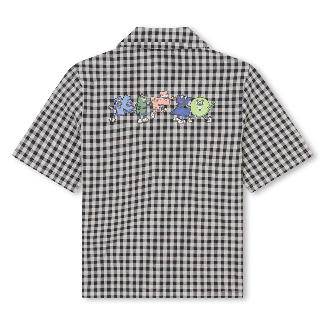 Kenzo Ecru/Grey Checkered Shirt