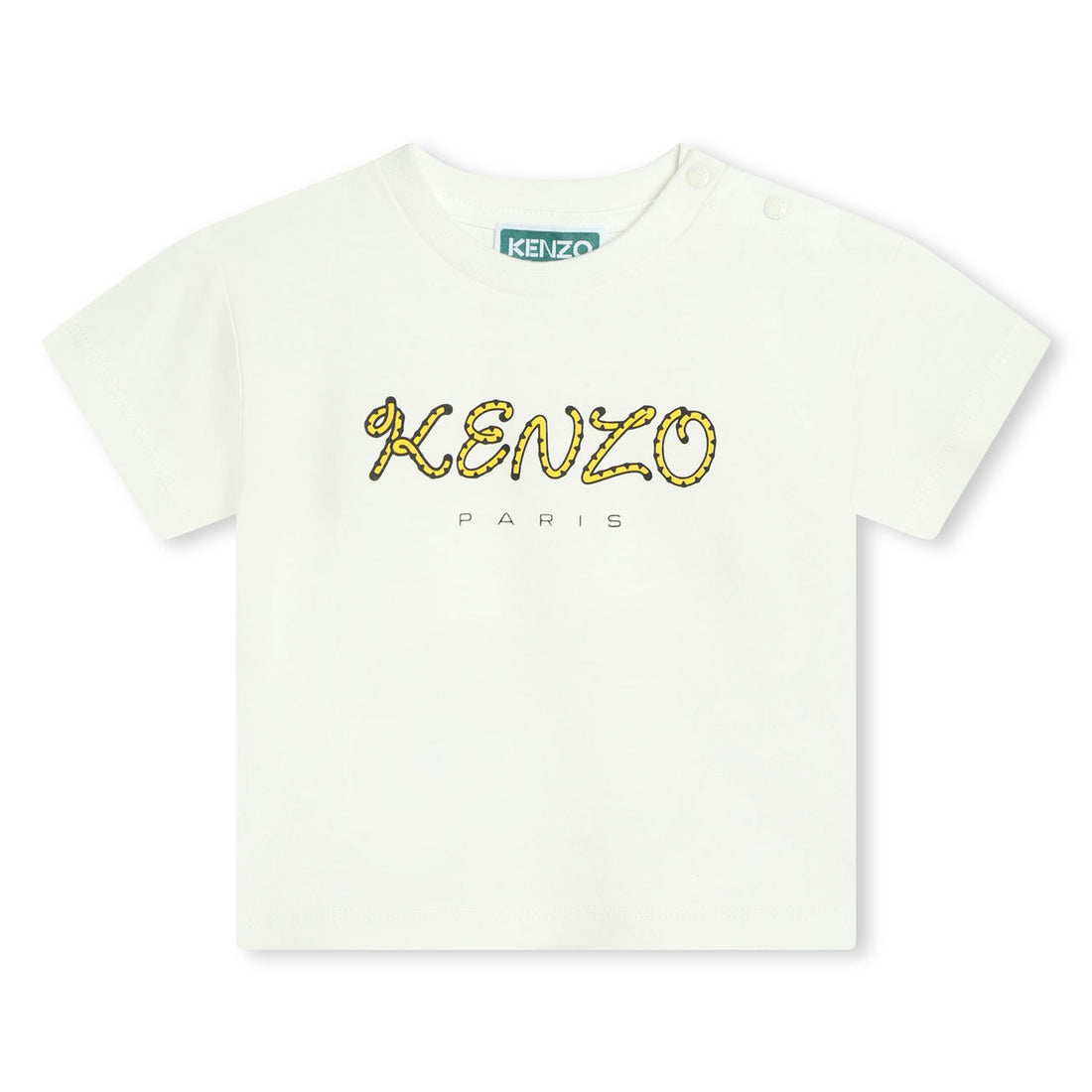 Kenzo Ivory Logo Short Sleeves T-Shirt