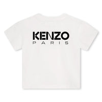 Kenzo Ivory Flower Back T-Shirt