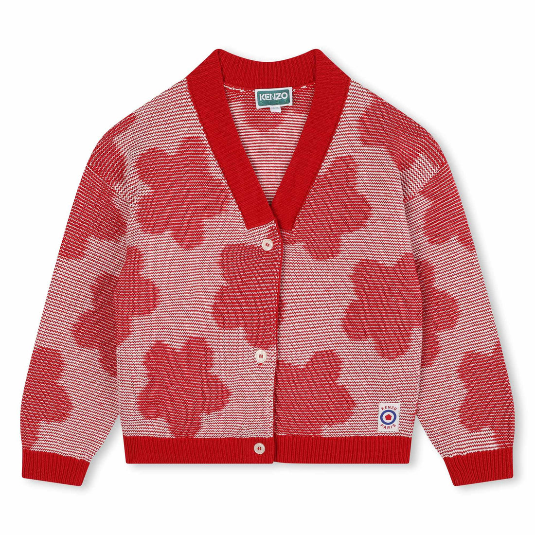 Kenzo Dark Red Knitted Cardigan