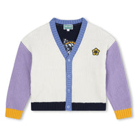 Kenzo Ivory Colorblock Cardigan