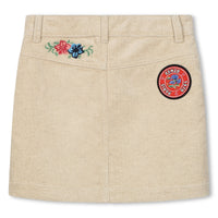 Kenzo Ivory Corduroy Skirt
