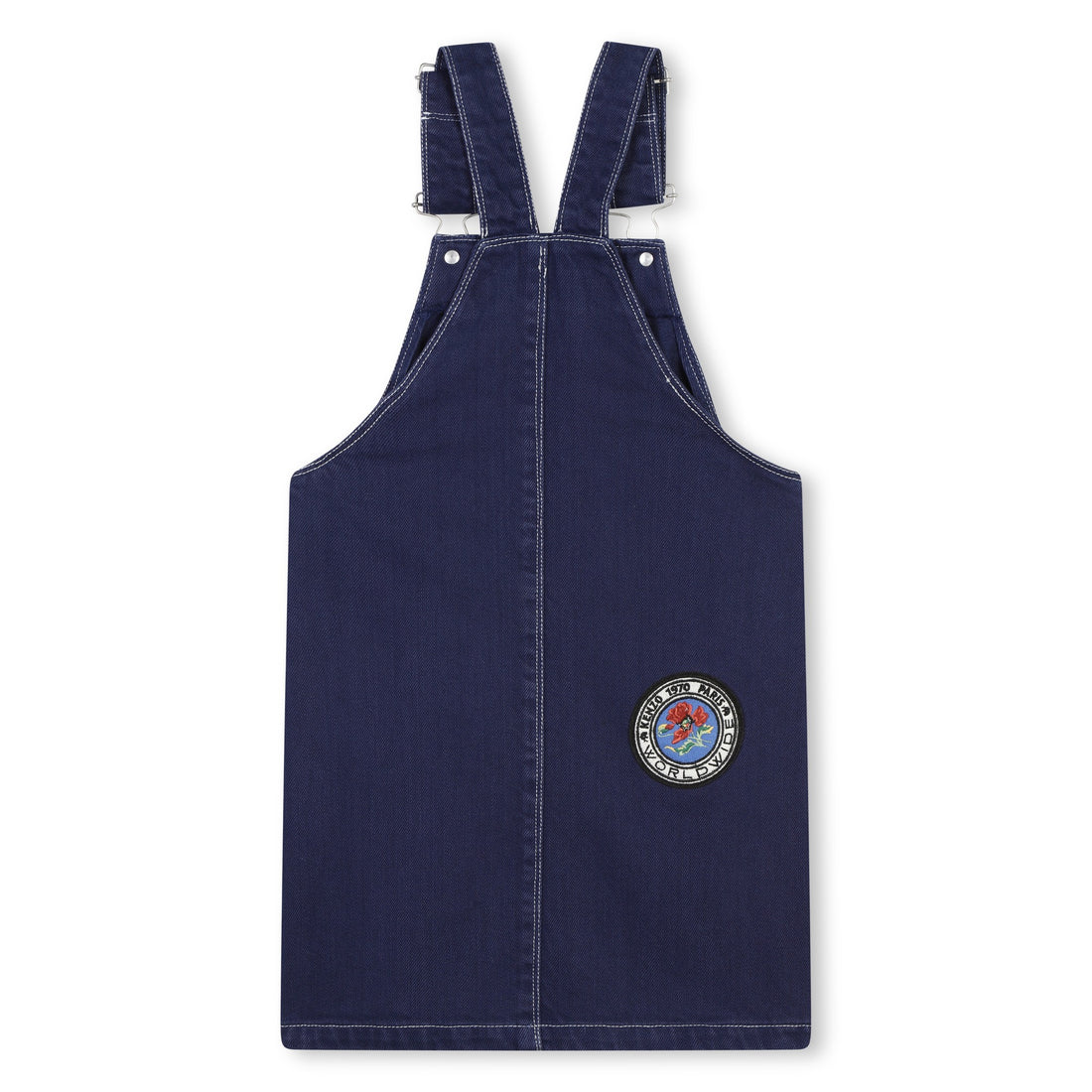 Kenzo Navy Patch Dungaree Dress