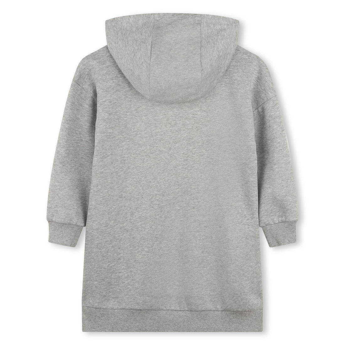 Kenzo Grey Marle Elephant Graphic Hoodie Dress