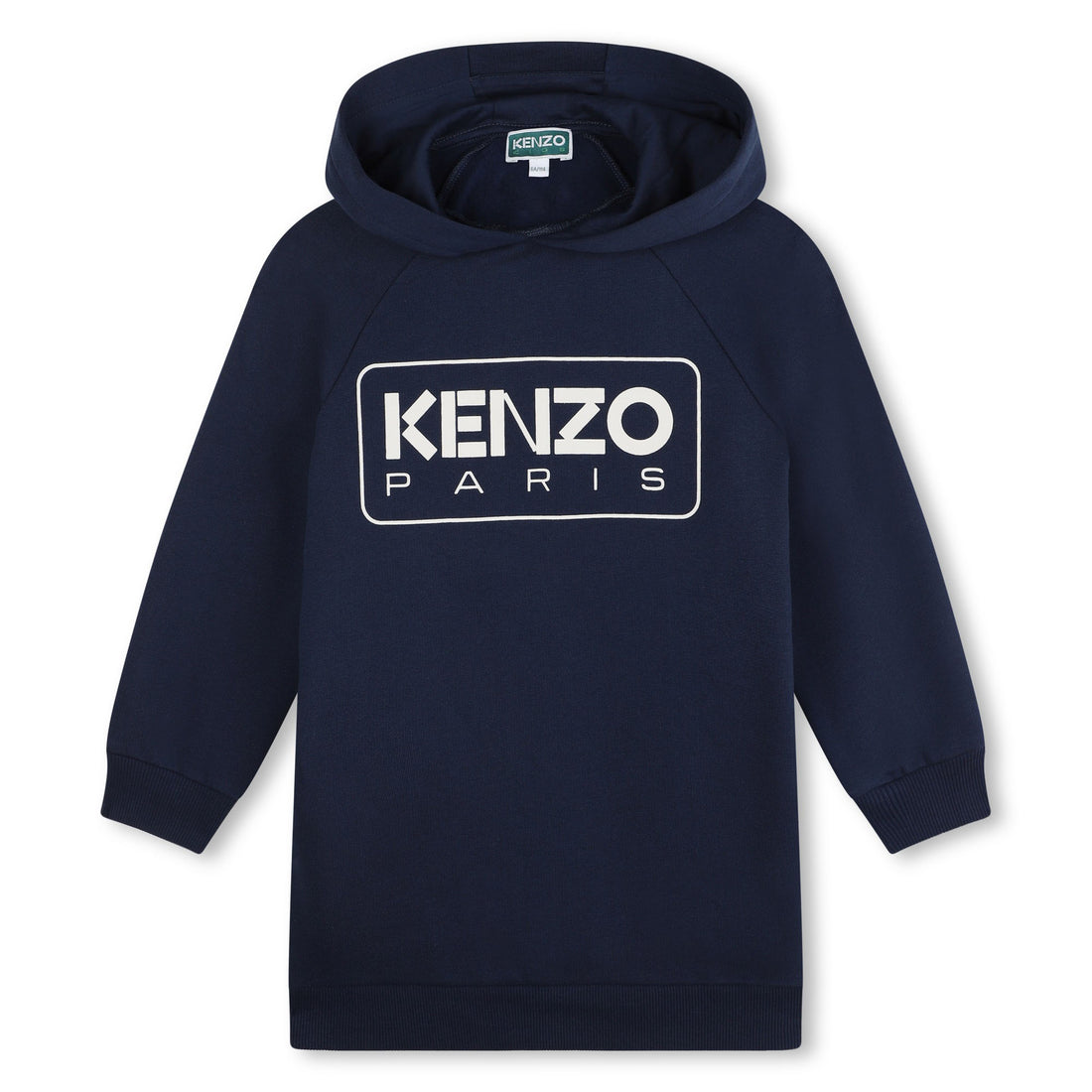 Kenzo Navy Logo Hoodie Dress