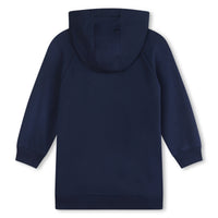 Kenzo Navy Logo Hoodie Dress
