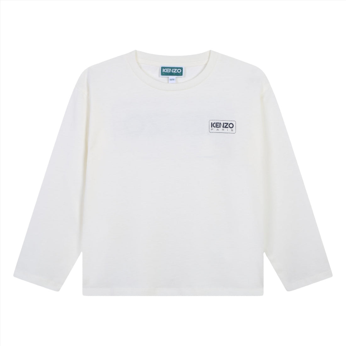 Kenzo Ivory Logo Long Sleeve Tee
