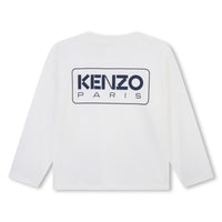 Kenzo Ivory Logo Long Sleeve Tee
