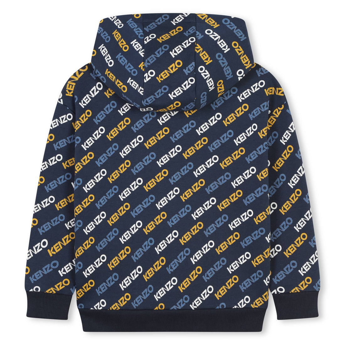 Kenzo Navy Logo Allover Hoodie