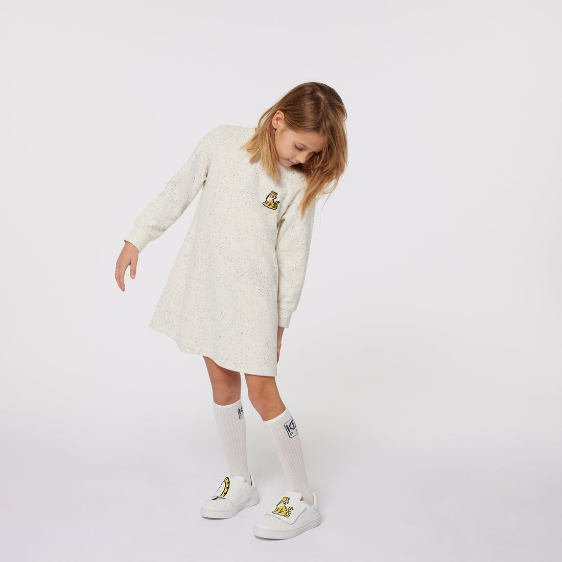 Kenzo Off White Marle Terry Towel Dress