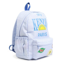 Kenzo Pale Blue Sun Logo Backpack