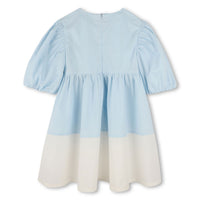 Kenzo Pale Blue Bi Color Dress