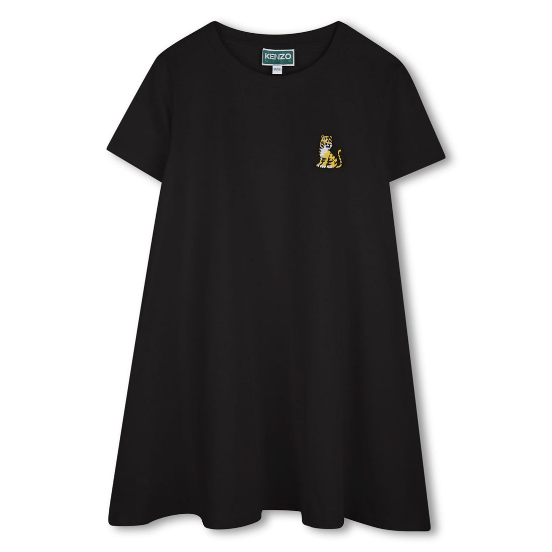 Kenzo Slate Blue Tiger Logo Dress