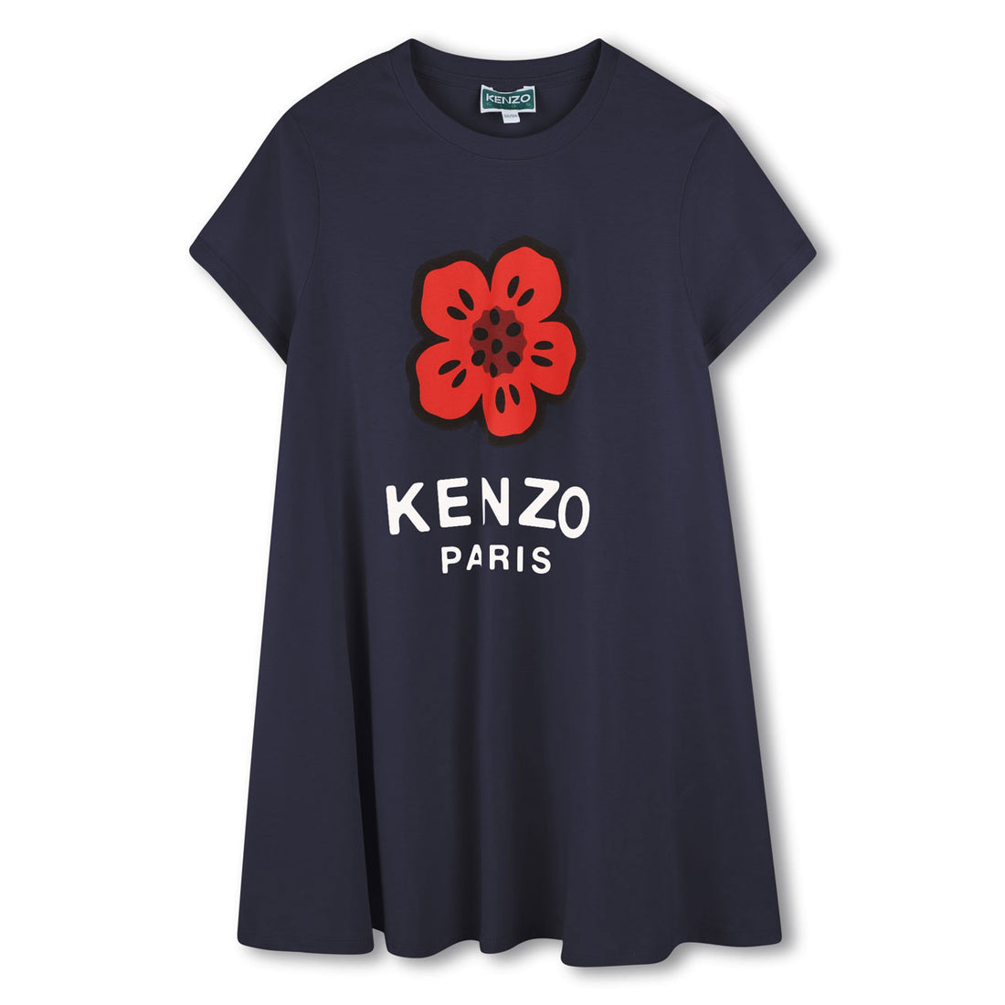 Kenzo Navy Flower Logo Dress