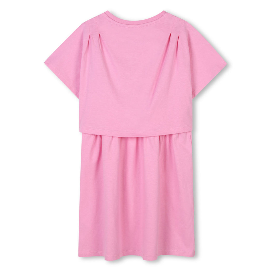 Kenzo Pink Graphic Logo Detailed Dress