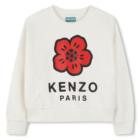 Kenzo Off White Flower Logo Sweatshirt