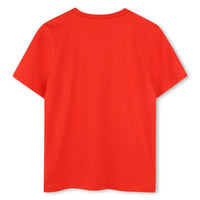 Kenzo Bright Red Paper Crane Logo Tee