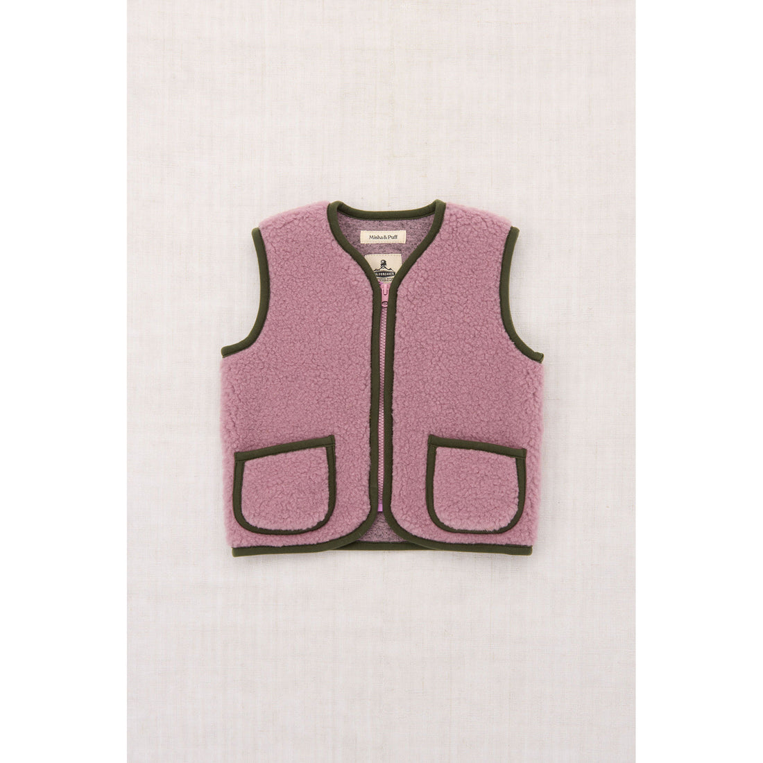 Misha and Puff Venetian Pink Pepitko Vest