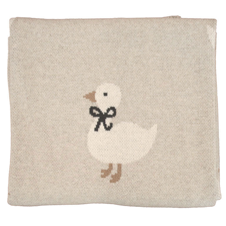 Alimrose Duck Baby Blanket Natural