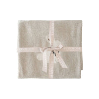 Alimrose Bunny Baby Blanket Natural