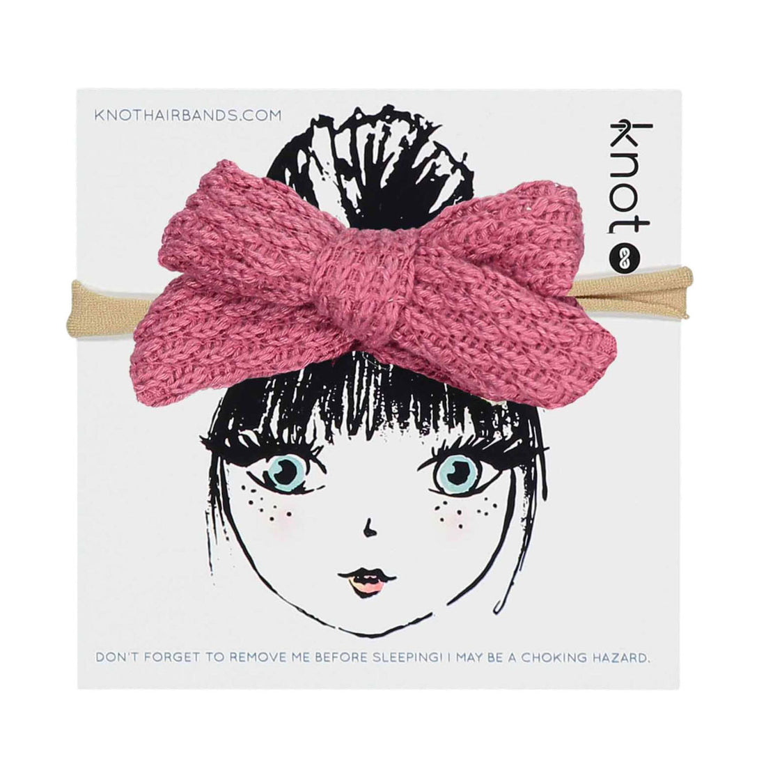 Knot Hairbands  Berry Knitted Bow Band