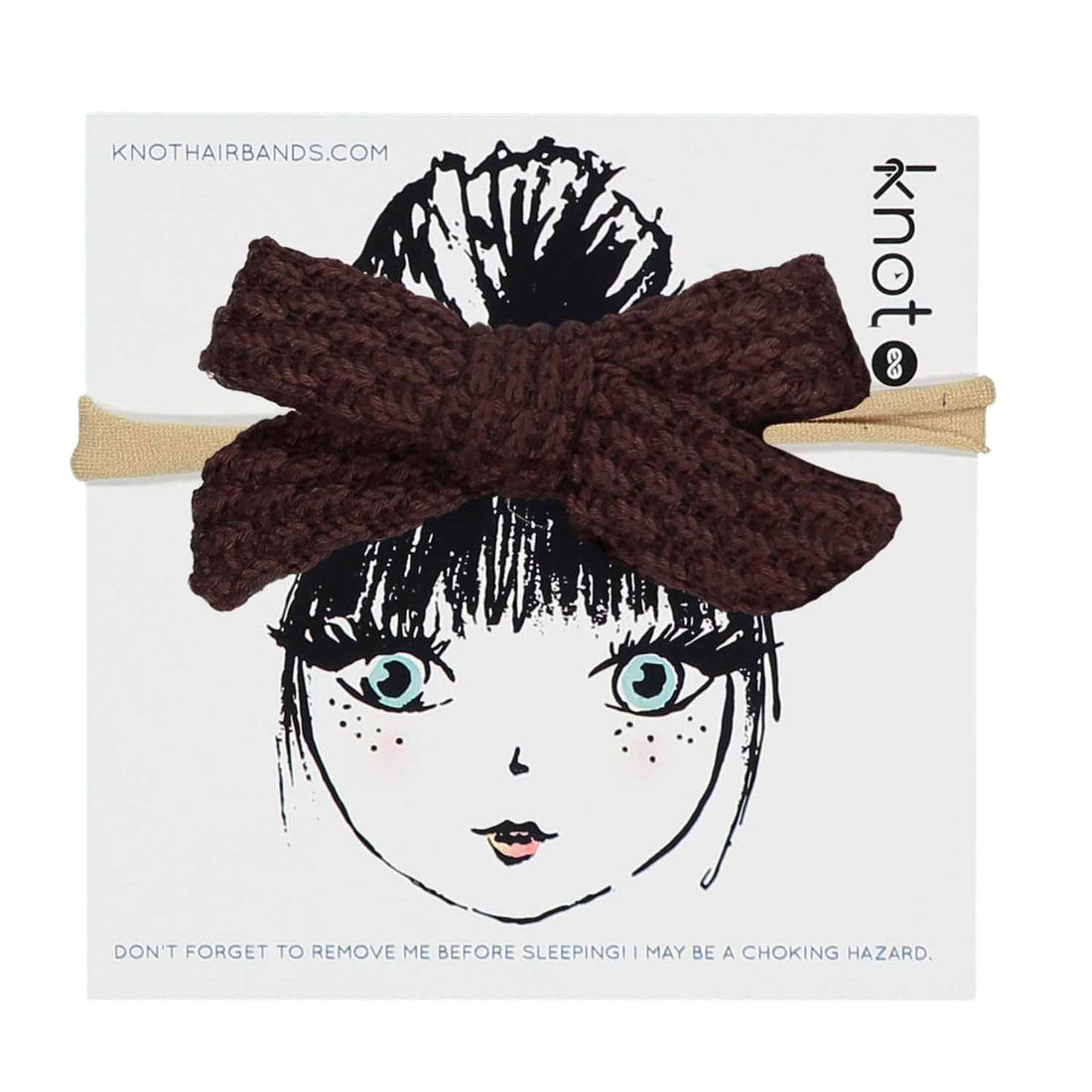 Knot Hairbands  Cocoa Knitted Bow Band