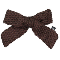 Knot Hairbands  Cocoa Knitted Bow Clip